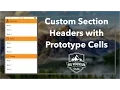 Custom UITableView Section Headers With Prototype Cells iOS Xcode 8 Swift 3