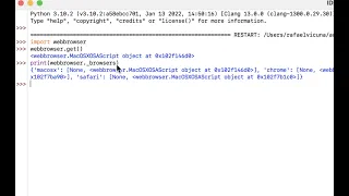 Python - Loading up Websites Using the Webbrowser Module