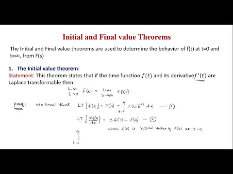Download MP3 Initial Value Theorem and Final Value Theorem