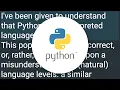 If Python is interpreted what are pyc files