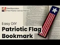 Patriotic Plastic Canvas Bookmark