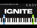 Download Lagu Alan Walker \u0026 K-391 - Ignite | EASY Piano Tutorial