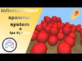 Infinite Objects Spawner FPS System In Its Magic Game Engine