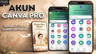 canva pro premium gratis mendesain poster selamat hari kartini