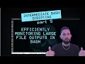 Efficiently Monitoring Large File Outputs in Bash