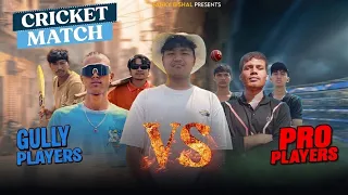 GULLY PLAYERS VS PRO PLAYERS | Cricket Match | Fanky Bishal