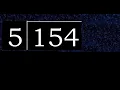 Divide 154 by 5 decimal result Division with 1 Digit Divisors How to do