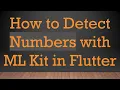How to Detect Numbers with ML Kit in Flutter