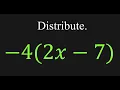 The Distributive Property Pre-Algebra Math Boost Camp