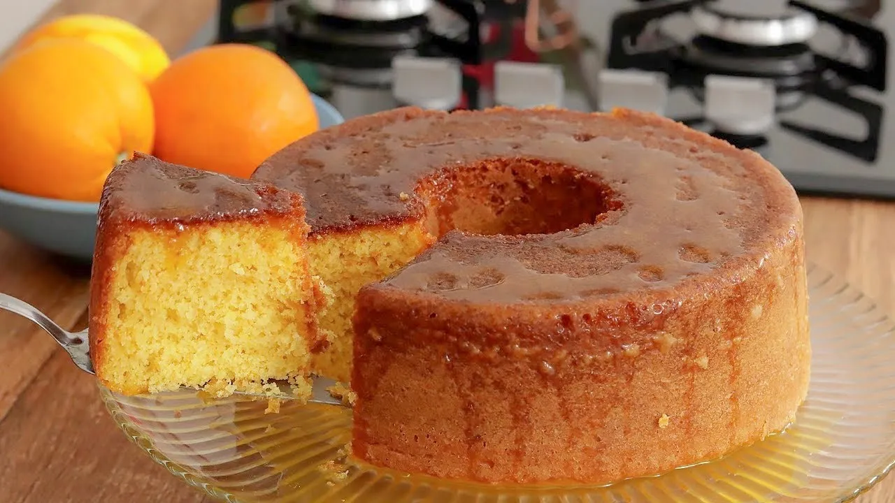 BOLO DE LARANJA DA MINHA MÃE SUPER FOFINHO E MOLHADINHO