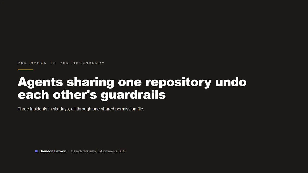 Video thumbnail: Claude Code sessions in one repository undo each other