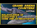 SWGOH GAC Counters - Malevolence vs Executor and Home One vs Negotiator