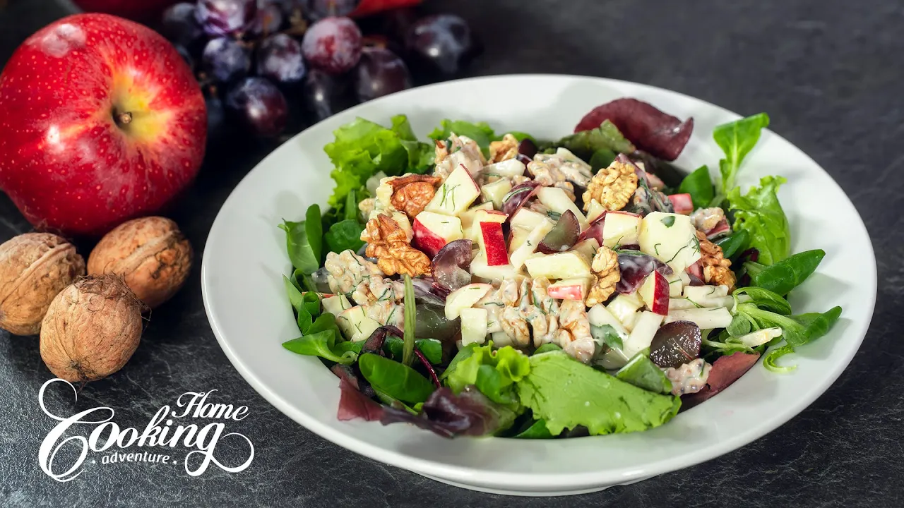 The Best Waldorf Salad  Apple, Celery, Grape and Walnut Salad