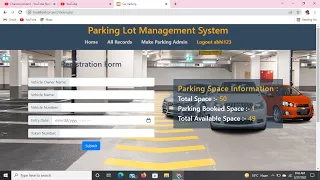 Parking Lot Management System Major Project Tutorial 09