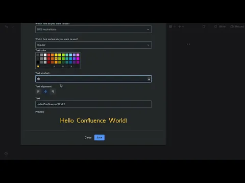 watch Google Fonts for Confluence video