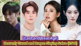 heavenly sword and dragon slaying sabre cast and real age zeng shun xi chen yu qi zhu xu dan 