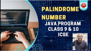 Java program to check Palindrome number or not BlueJ Java Class 9 Class 10 ICSE