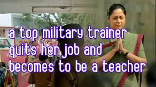 a top military trainer quits her job and becomes to be a teacher raatchasi 2019 movie recap