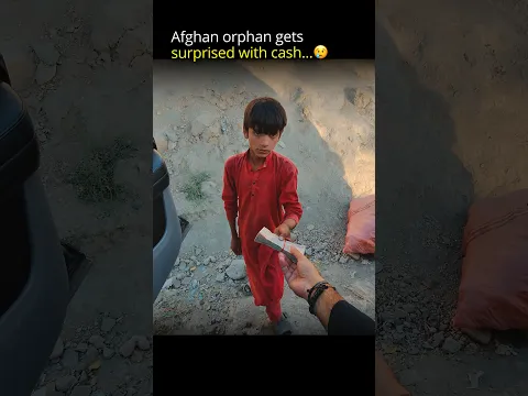 Afghan orphan gets surprised with cash…#shorts