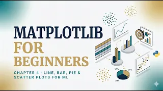 matplotlib for Beginners Line Bar Pie Scatter Plots for ML Python ML Course Ch 4