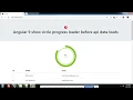 Angular 9 show circle progress loader before api data loads