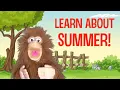 Learn About Summer for Kids Summer Solstice seasons weather for preschool and kindergarten