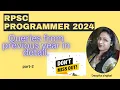 RPSC - PROGRAMMER 2013 PYQs