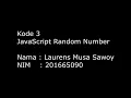 Pertemuan 5 Kode 3 JavaScript Random Number