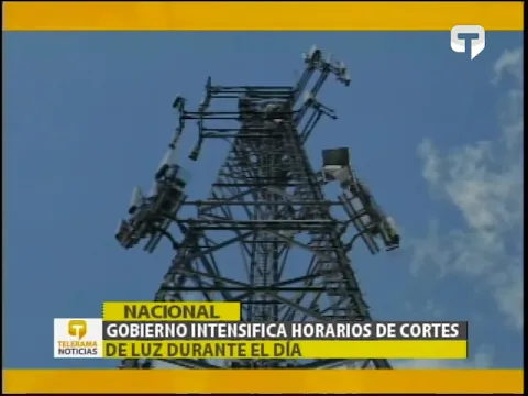 Gobierno intensifica horarios de cortes de luz durante el día