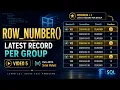 SQL ROW - NUMBER Explained Latest Record Top N Per Group