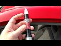 How to use a Dupli-Color touchup paint pen Scratch Fix All in one