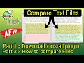Compare TEXT or CODE files using notepad Plugin installation and demo
