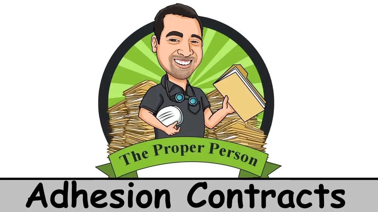 Legal Nuts And Bolts: Adhesion Contracts