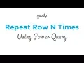 Repeat Row N Times