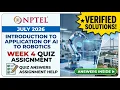 Introduction to Application of AI to Robotics Week 4 Quiz Assignment Answers NPTEL 2026 July