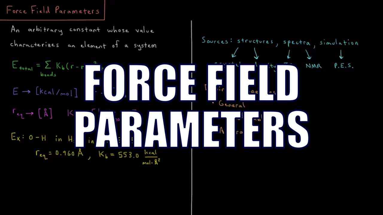 Computational Chemistry 2.3 - Force Field Parameters