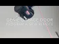 Genie Garage Door Program a new remote in under a minute