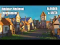 Lowpoly Modular Medieval Environment - Blender KRITA