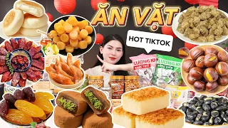 Review: 32 ĐỒ ĂN VẶT HOT TIKTOK: Viên gừng gió, Kẹo Lê An Phế, Mochi Socola Dubai, Natto Sữa GULU...