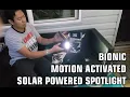 Bionic Spotlight Solar Powered Motion Activated Unboxing