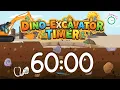 60 Minute Dinosaur Excavator Adventure Visual Timer for Kids