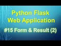 Python Flask Tutorial Form Result Part2
