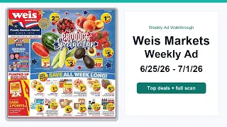 Weis Markets Weekly Ad 26 - 26 Top 10 Deals