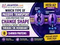 Which type of passive transport uses proteins that change shape to move a target molecul