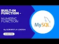 Part 12 Built in Function - Numeric Function in MySql mysql