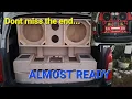Four 18 blastking profile in a probox Bass box and amp rack build part 2