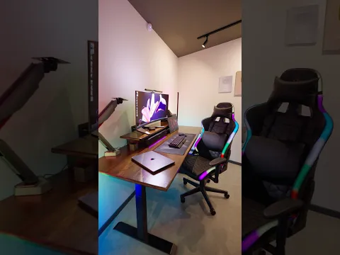 New Gaming Room is ON 🔥🖥️ #Alienware #razer #flexispot #gaming