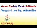 Java Swing - Mouse Hover Text Effects