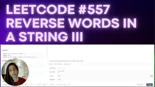 Reverse Words in a String III problem - Leetcode