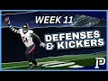 Week 11 MUST Start Defenses Kickers Elite Streaming Options